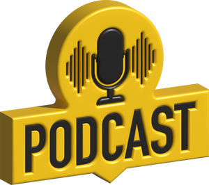 Podcast. The microphone icon. Broadcast podcast. stock illus